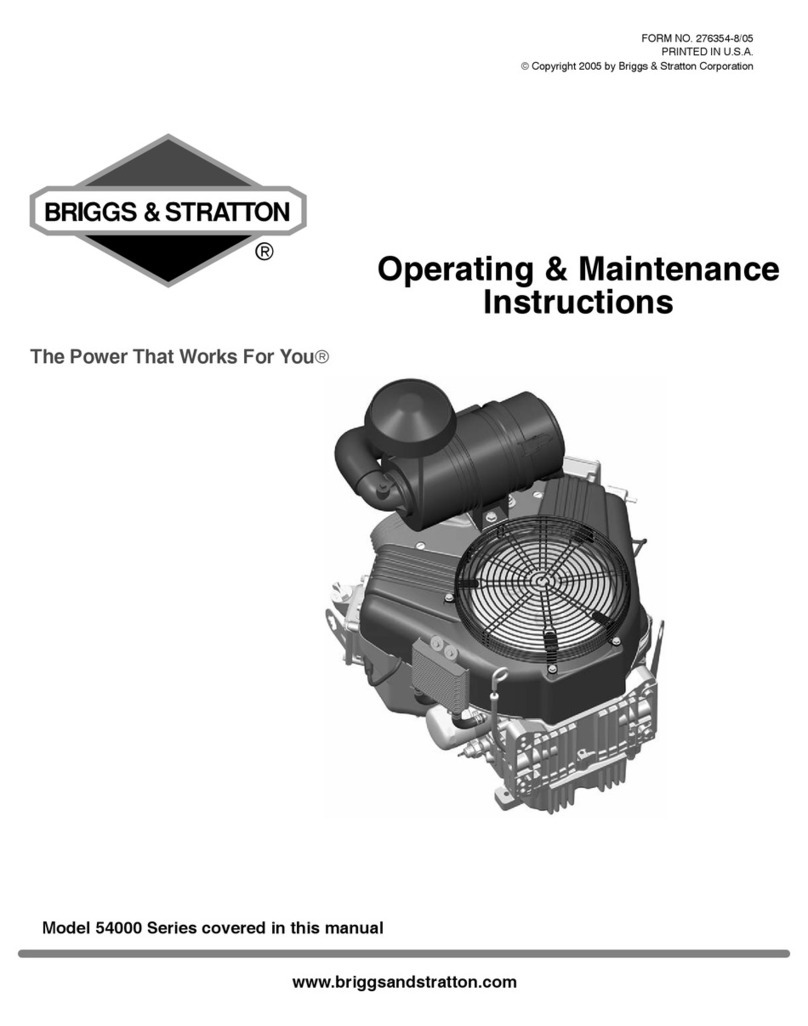 Briggs & Stratton 54000 Series Installation and operation manual