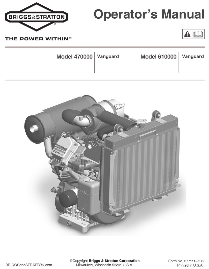 Briggs & Stratton Vanguard 470000 Series Operator's manual