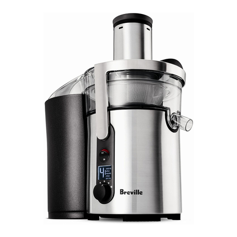 Breville Juice Fountain Multi-Speed BJE510XL Instruction book