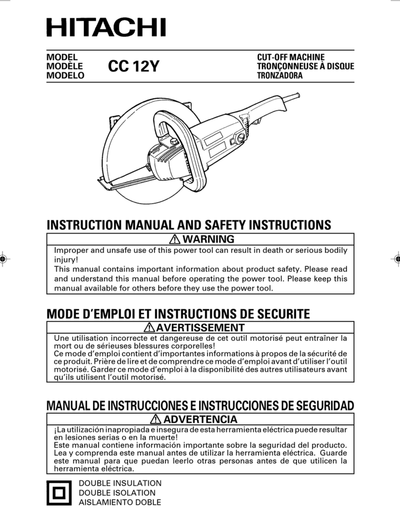 Hitachi CC 12Y instruction manual