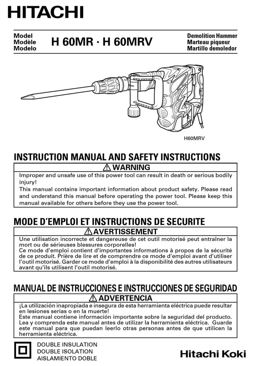 Hitachi H 60MRV instruction manual