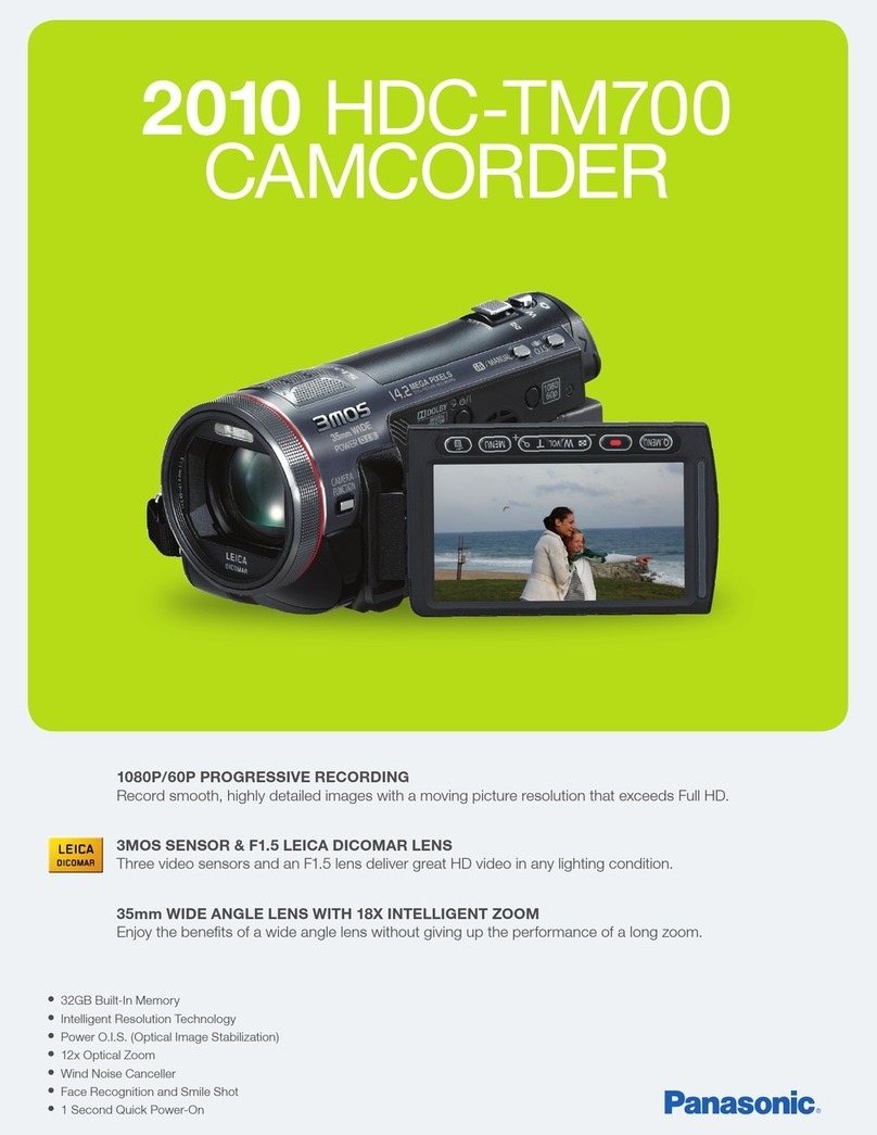 Panasonic HDC-TM700K User manual