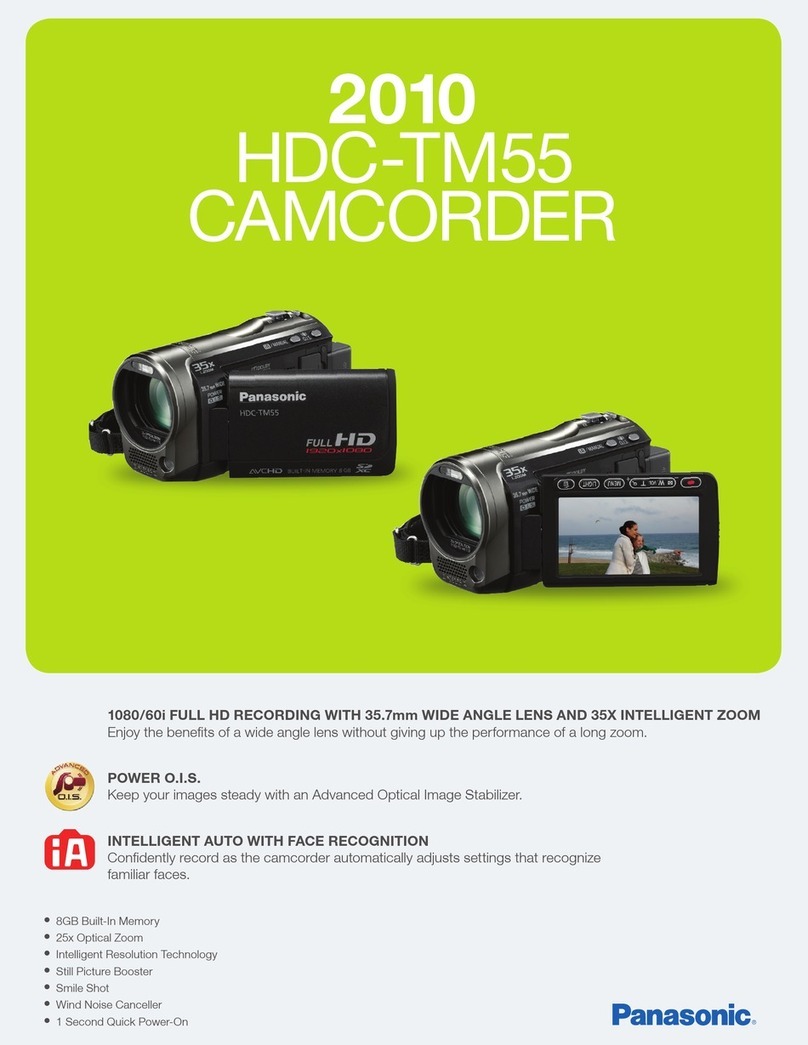 Panasonic HDC-TM55K User manual