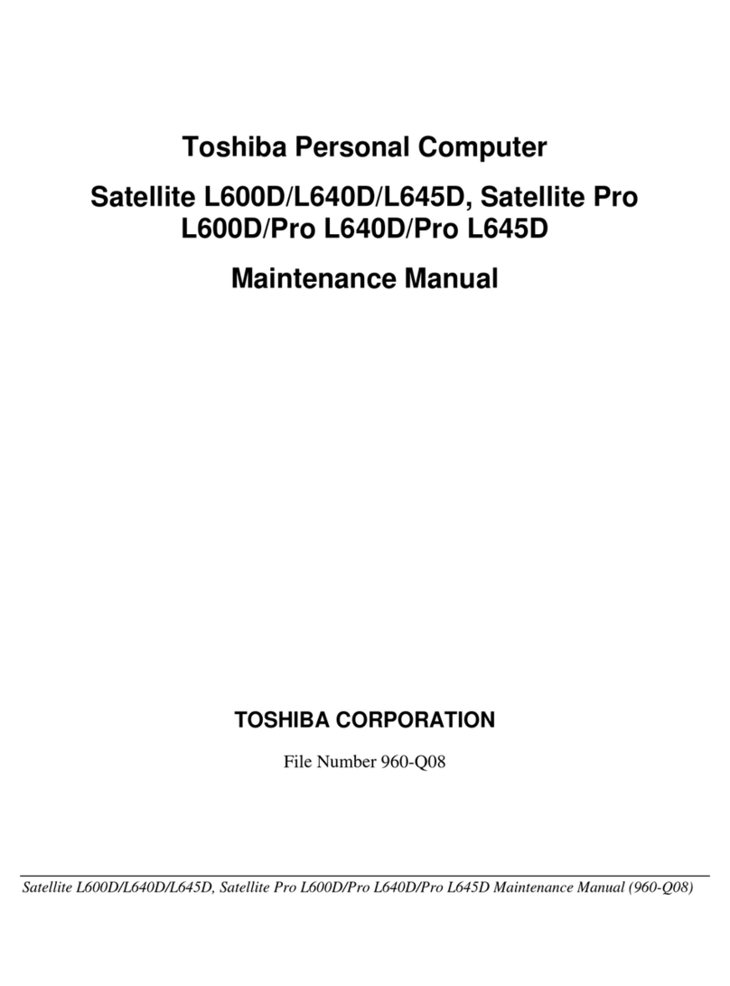 Toshiba Satellite L640D User manual