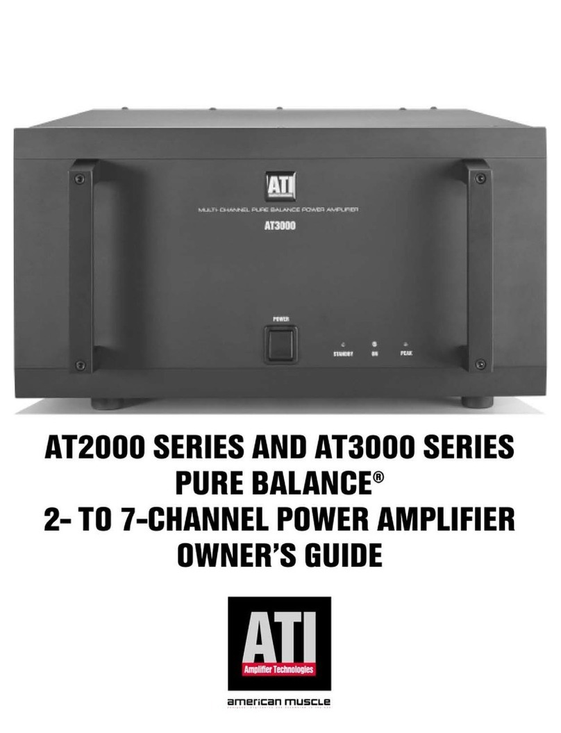Amplifier Tech AT3000 SERIES owner's guide