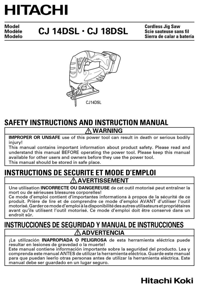 Hitachi CJ 18DSL instruction manual