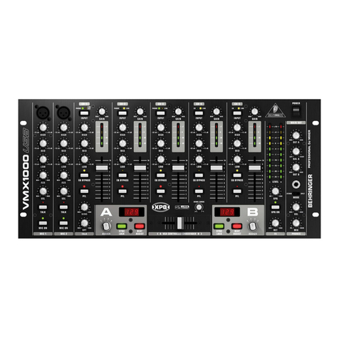 Behringer Pro Mixer VMX1000 User manual