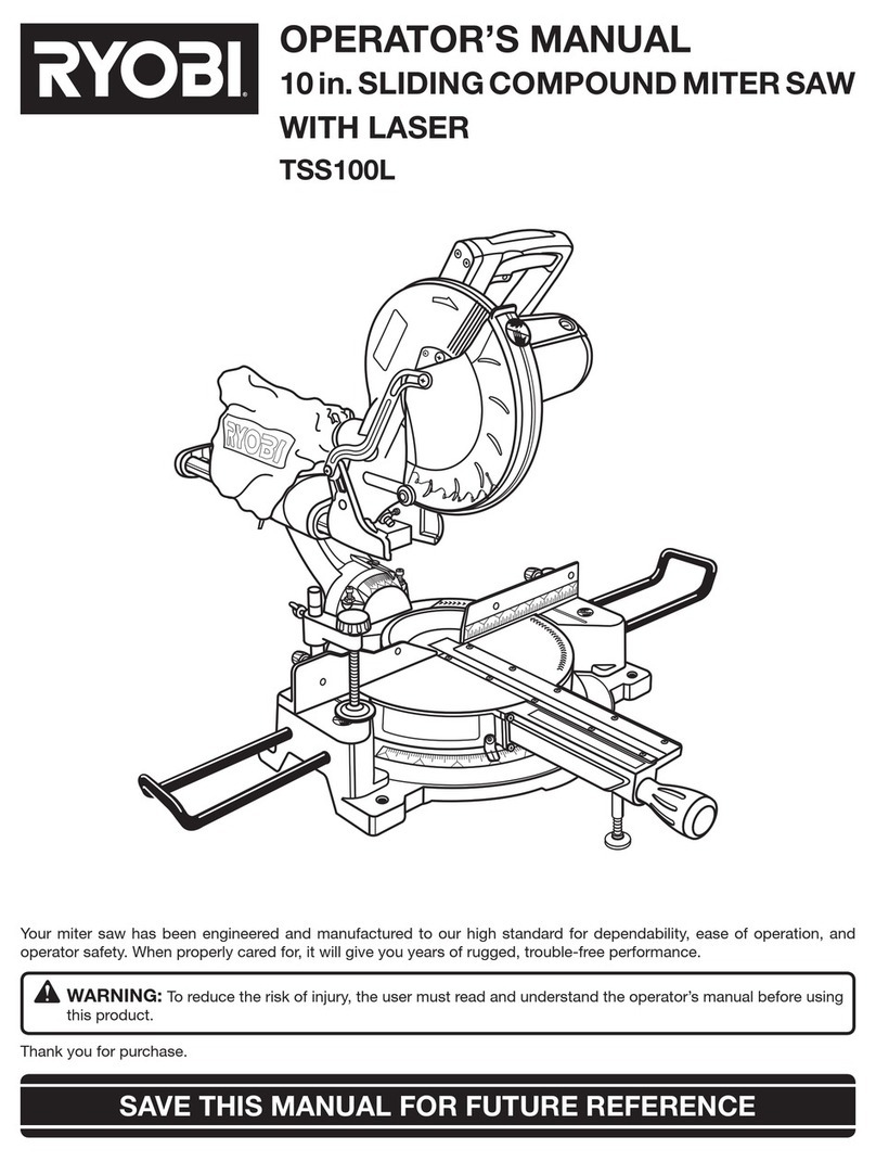 Ryobi TSS101L User manual