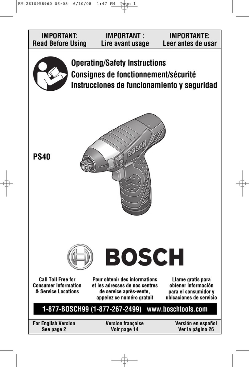 Bosch PS40-2 - 10.8V 1/4" Hex Cordless Impact... Assembly instructions