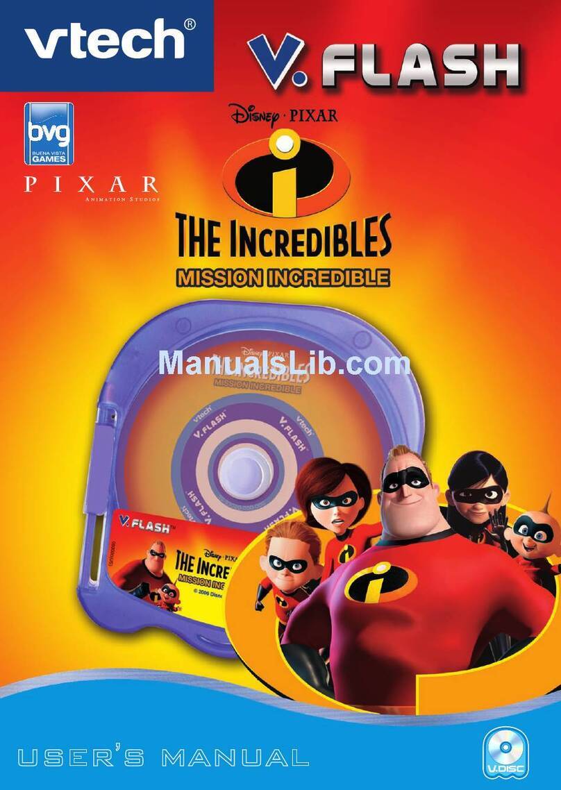 V-tech V.Flash: The Incredibles Mission Incredible User manual
