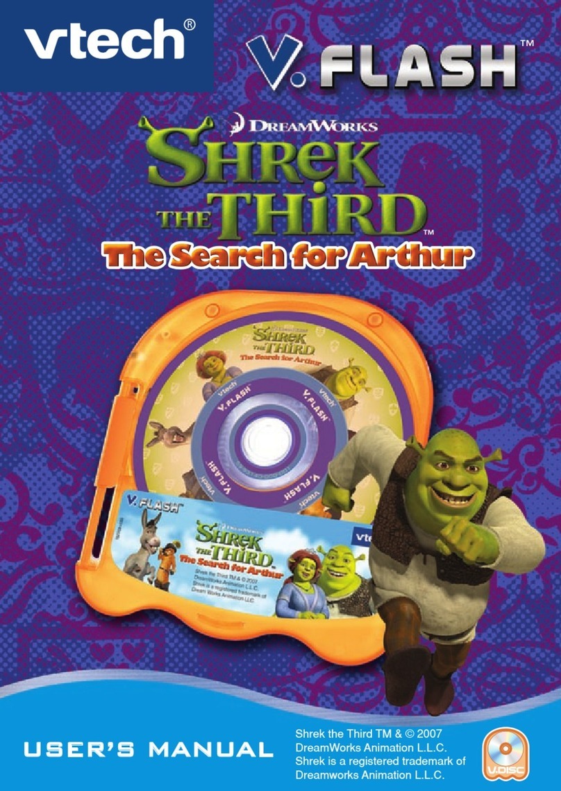 V-tech V.Flash: Shrek 3TM The Search for Arthur User manual