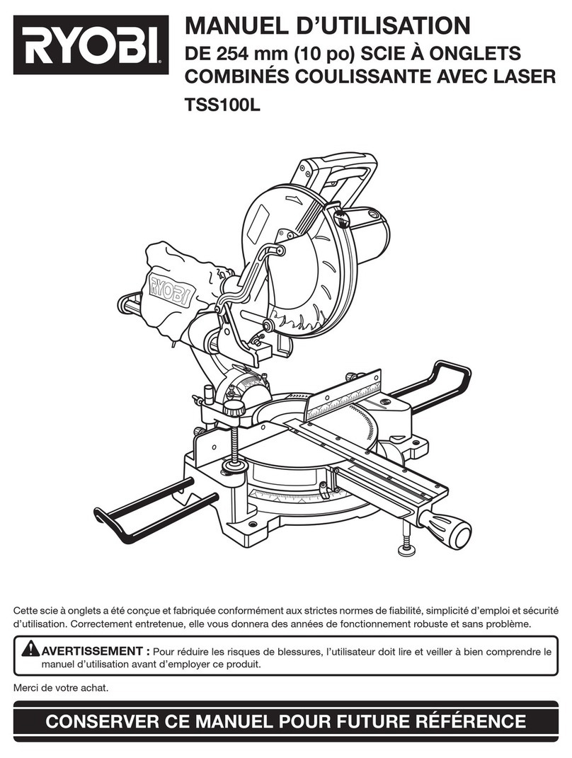 Ryobi TSS101L User manual Ryobi TSS101L User manual