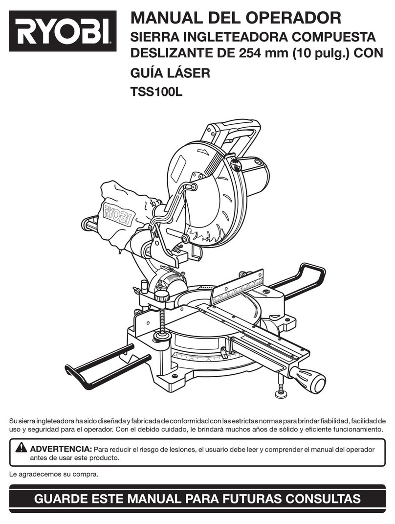 Ryobi TSS101L Operator's manual