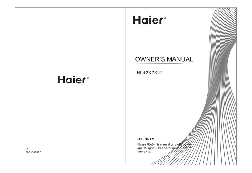 Haier HL42XZK42a User manual Haier HL42XZK42a User manual