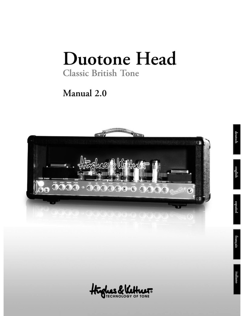 Hughes & Kettner Duotone Head User manual