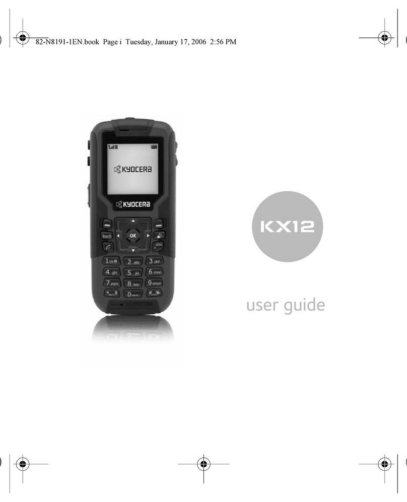 Kyocera KX12 User manual