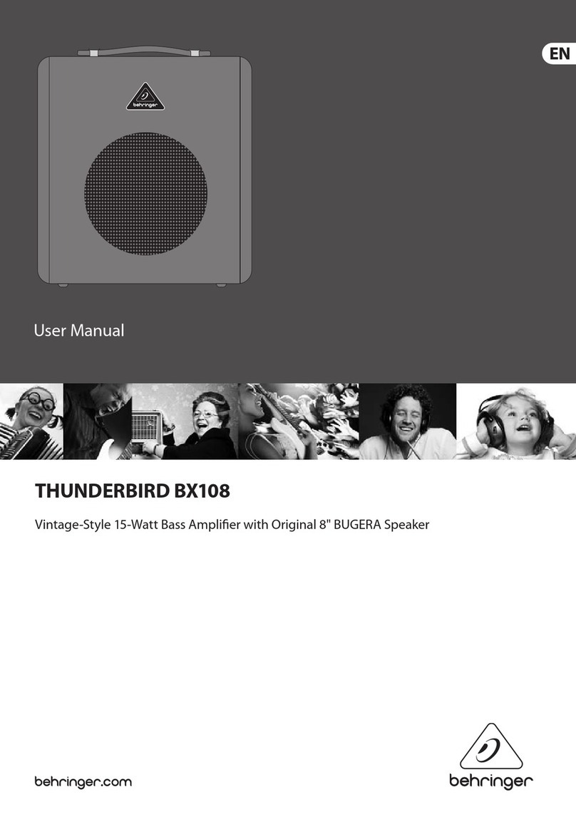 Behringer Thunderbird BX108 user manual