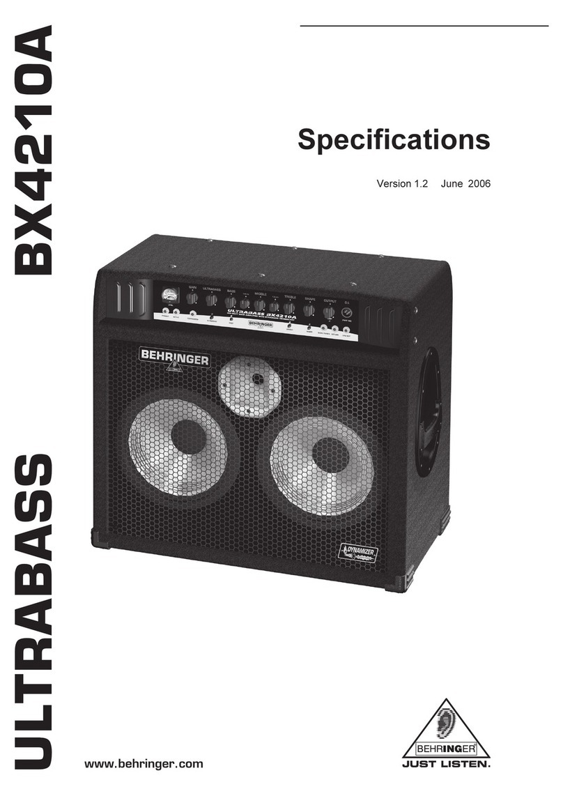 Behringer ULTRABAS BX4210A specification