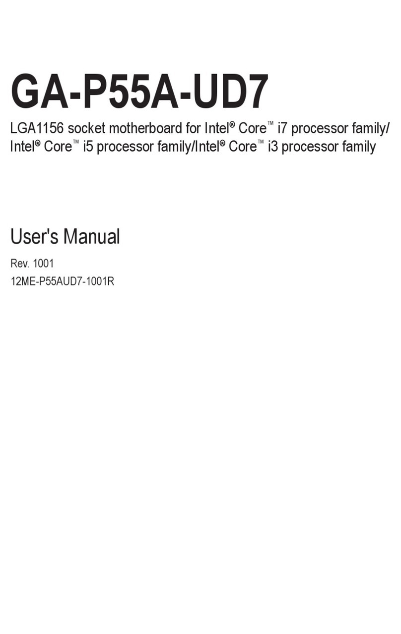 Gigabyte GA-P55A-UD7 user manual