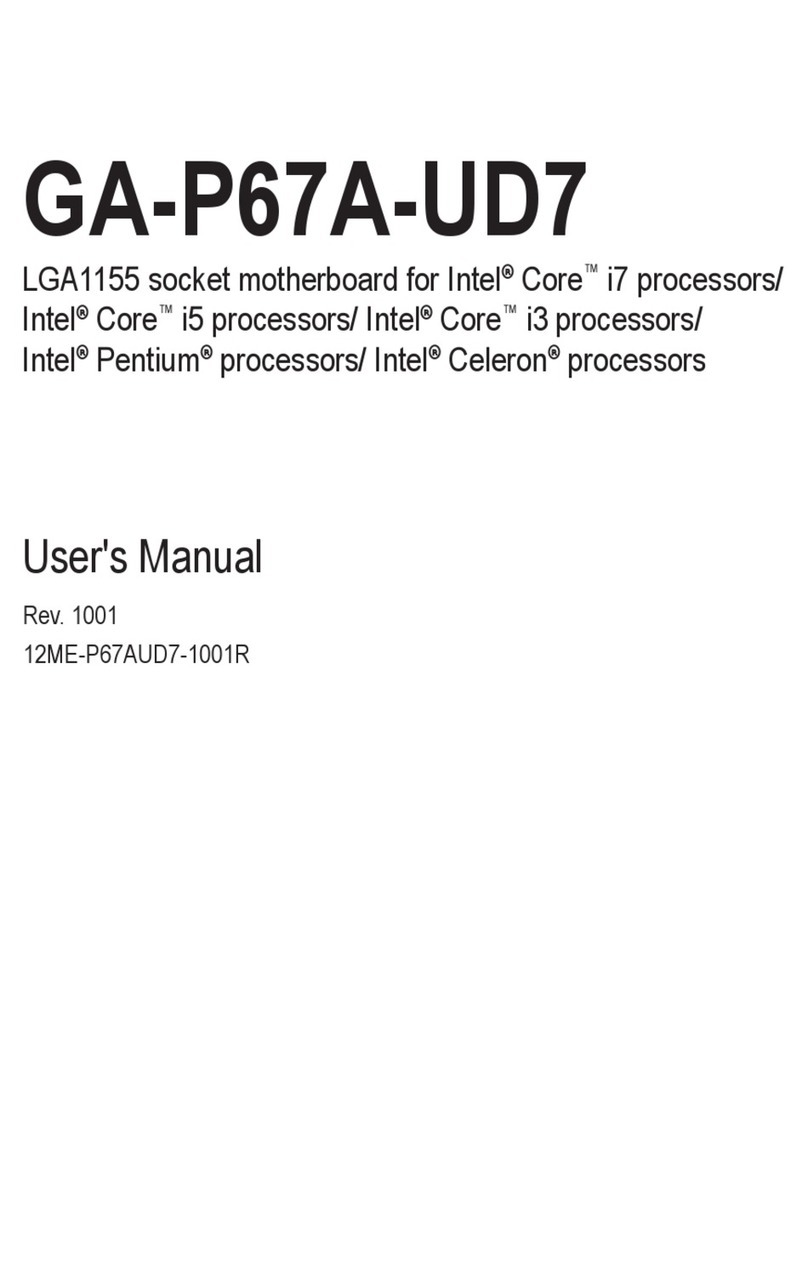 Gigabyte GA-P67A-UD7 user manual