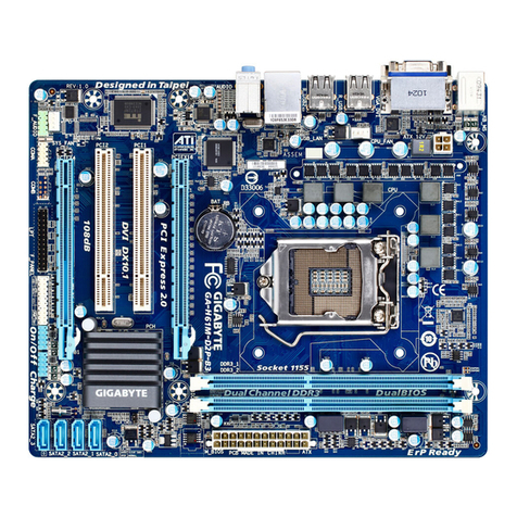 Gigabyte GA-H61M-D2P-B3 user manual