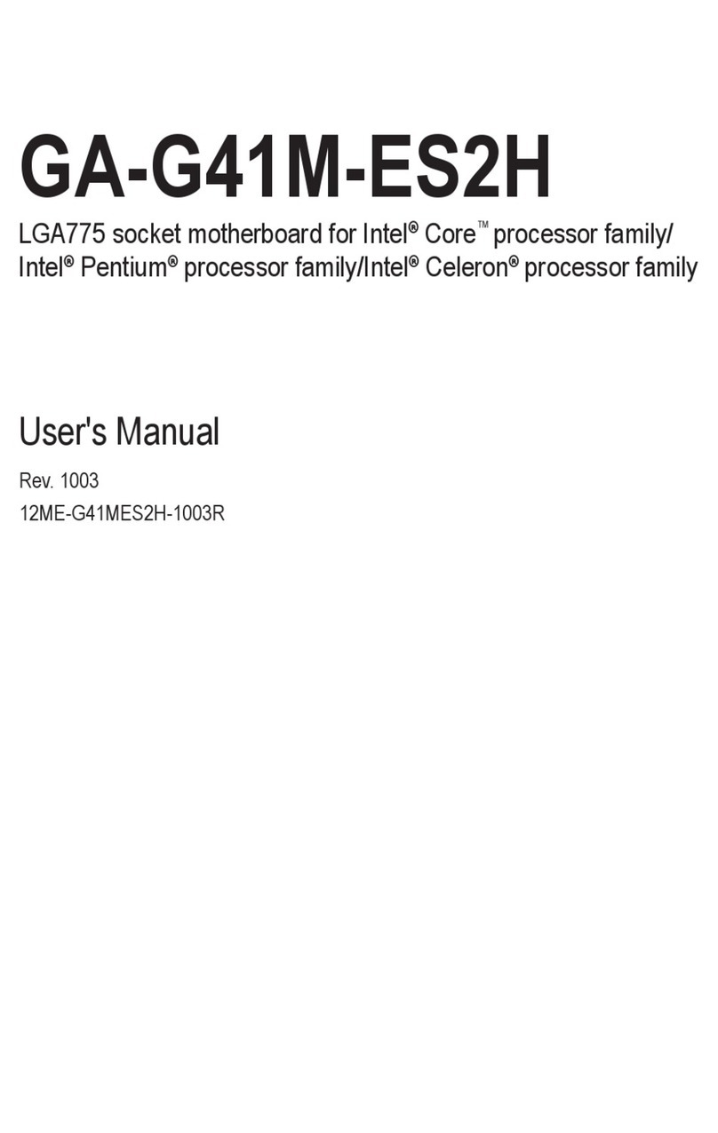 Gigabyte GA-G41M-ES2H User manual