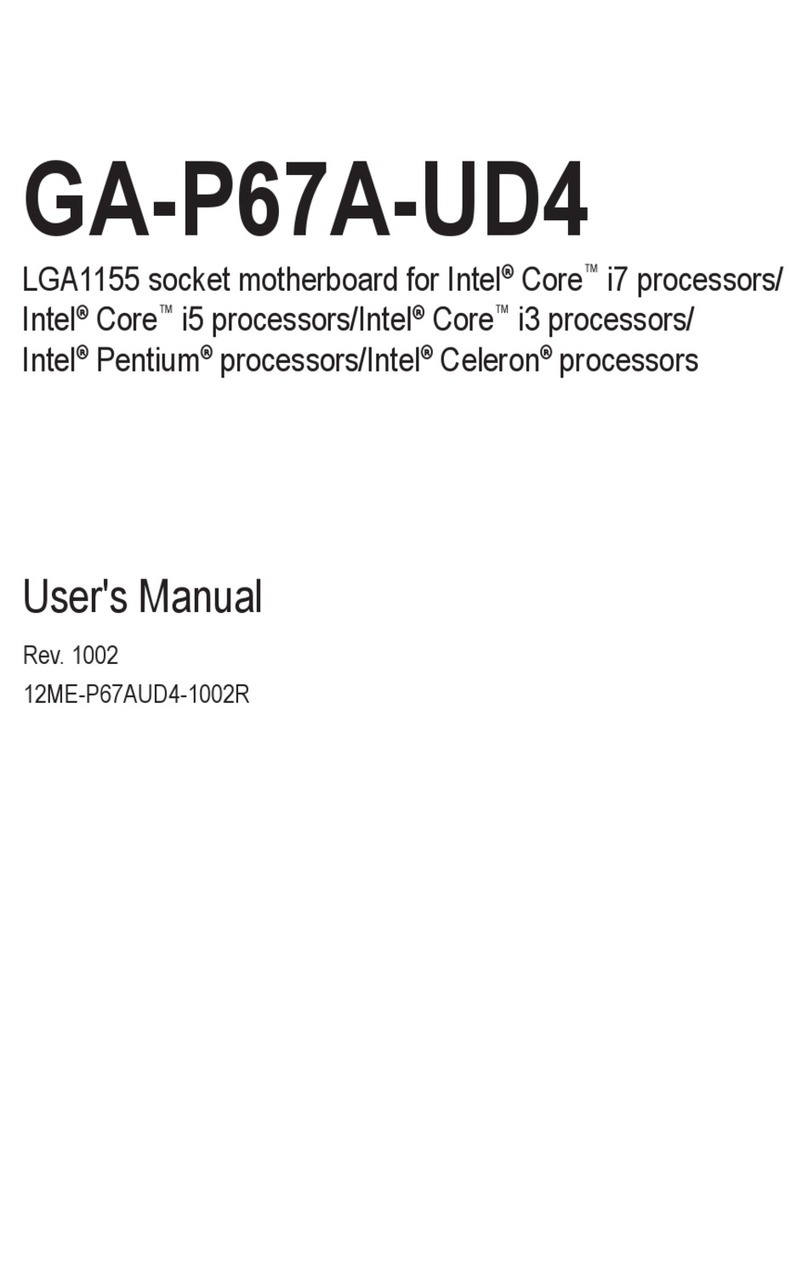 Gigabyte GA-P67A-UD4 user manual