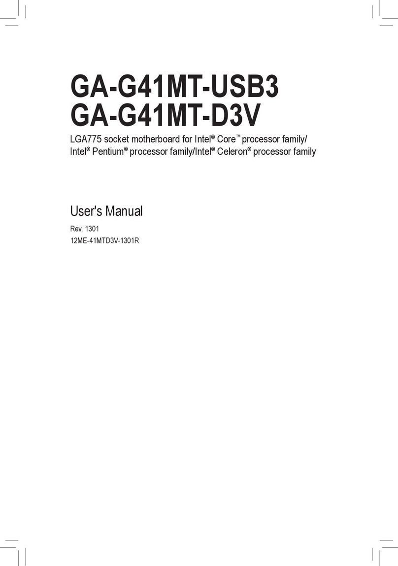 Gigabyte GA-G41MT-USB3 user manual