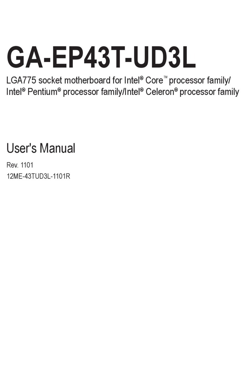 Gigabyte GA-EP43T-UD3L user manual