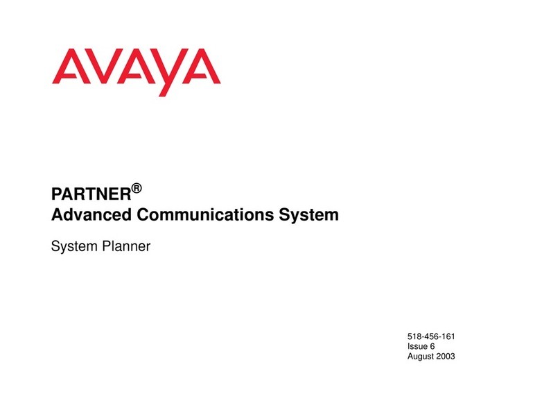 Avaya PARTNER Advanced Communications System User guide