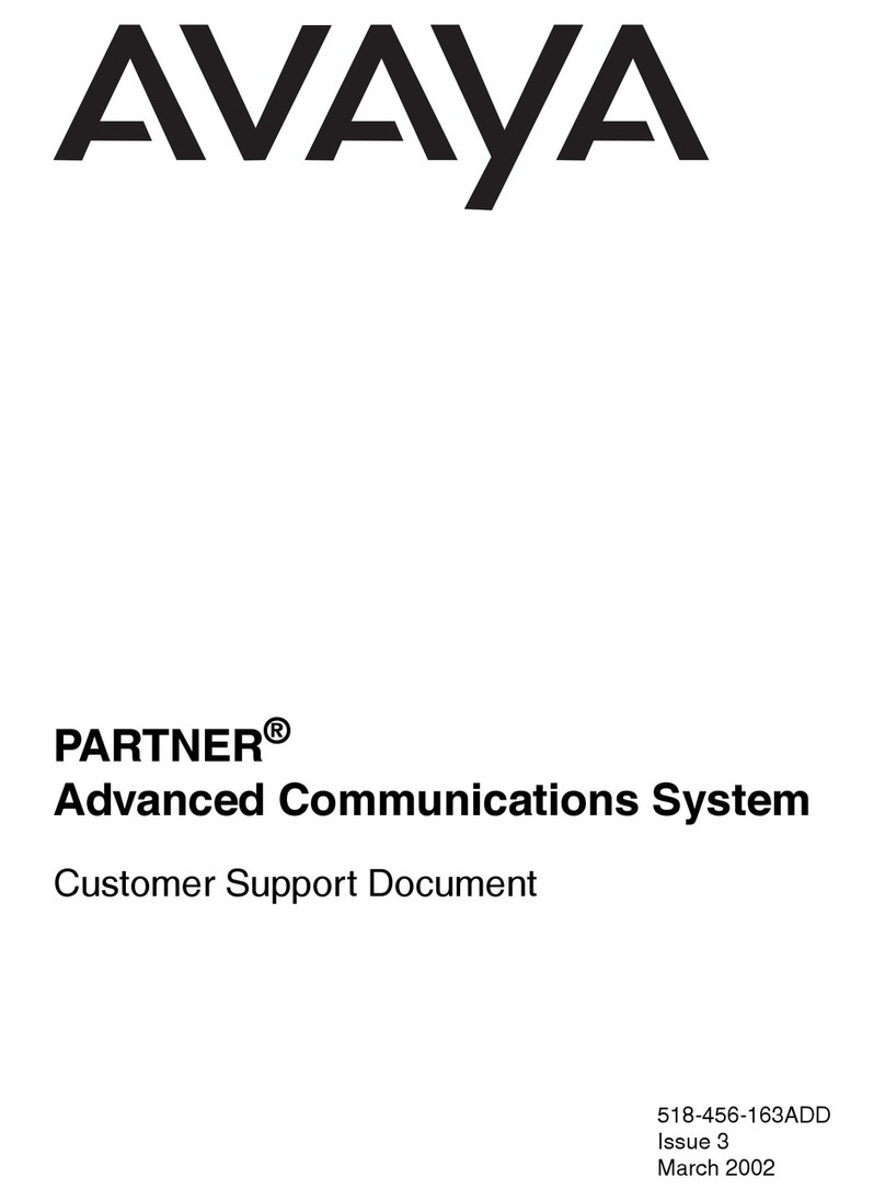 Avaya PARTNER Phone Technical manual