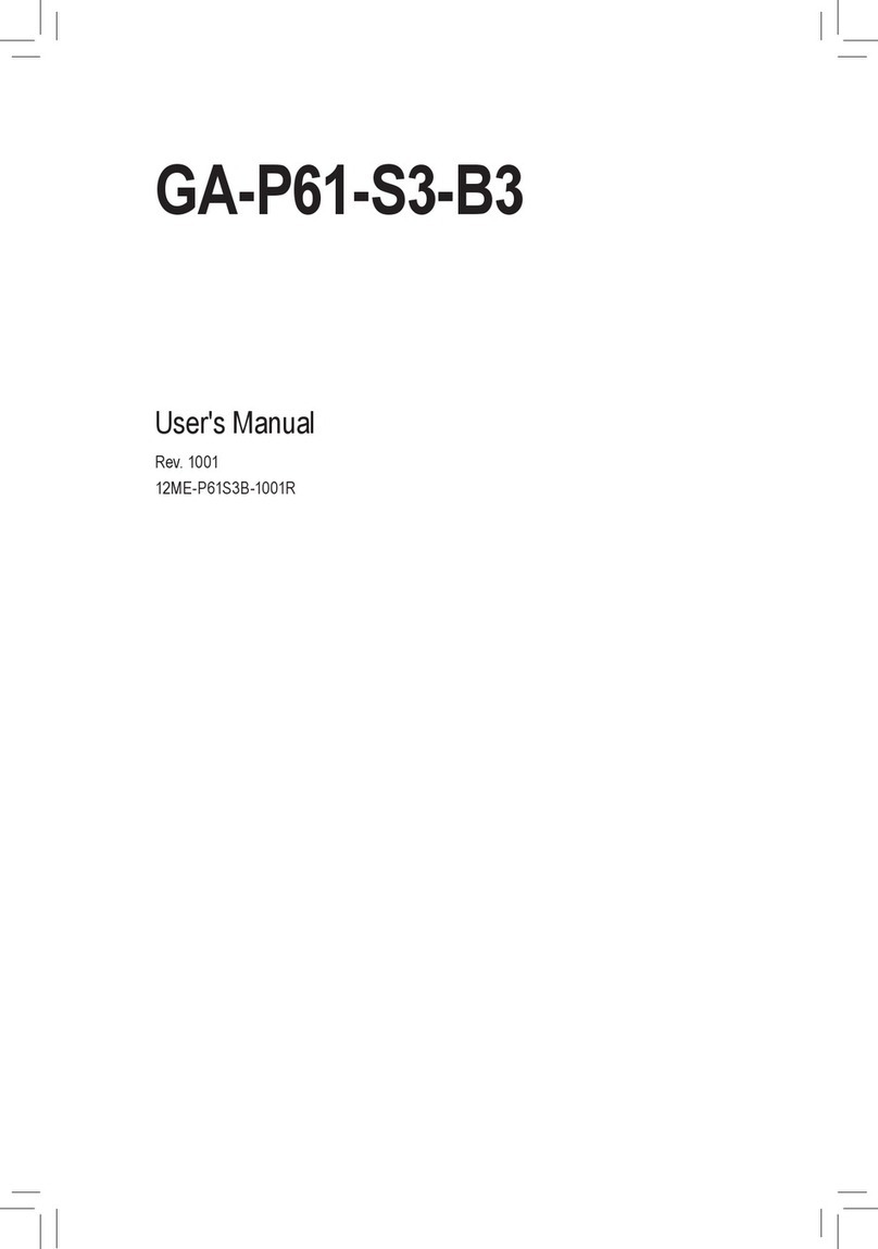 Gigabyte GA-P61-S3-B3 User manual