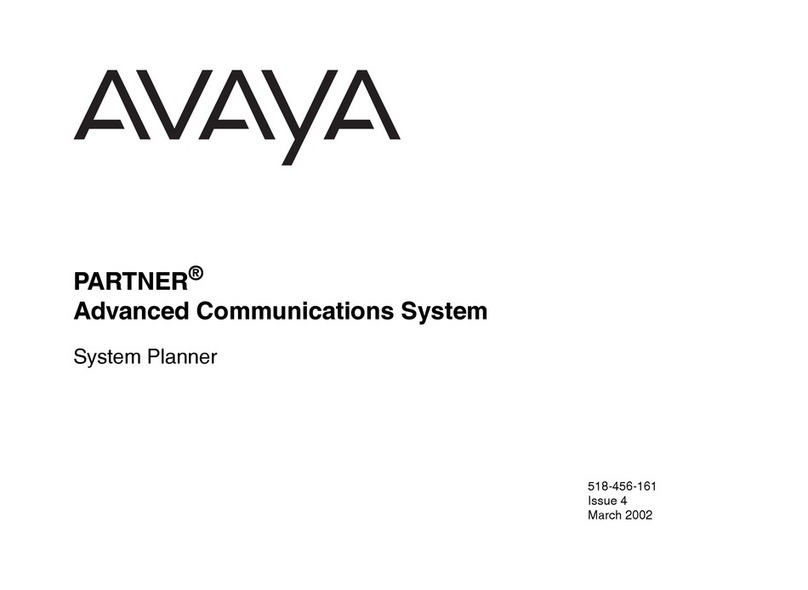 Avaya PARTNER ACS System planner
