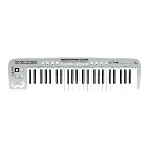 Behringer U-CONTROL UMX49 Setup guide