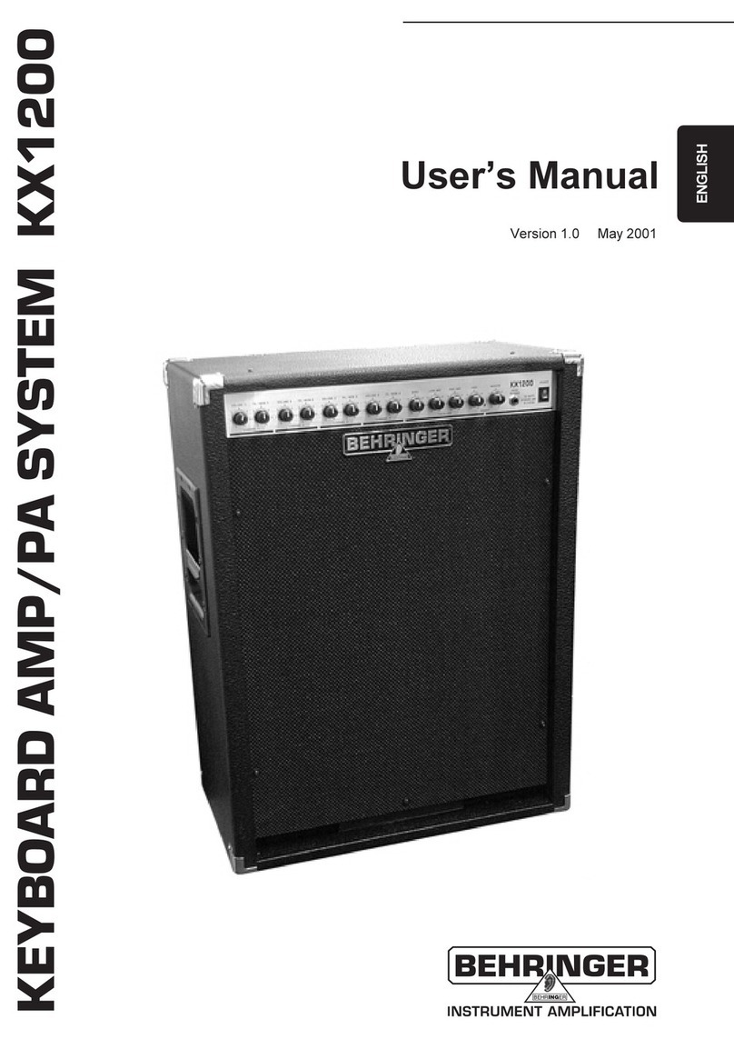 Behringer KX1200 User manual