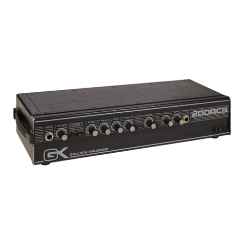 Gallien-Krueger 200MB operating instructions