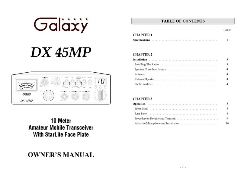 Galaxy DX 45MP User manual