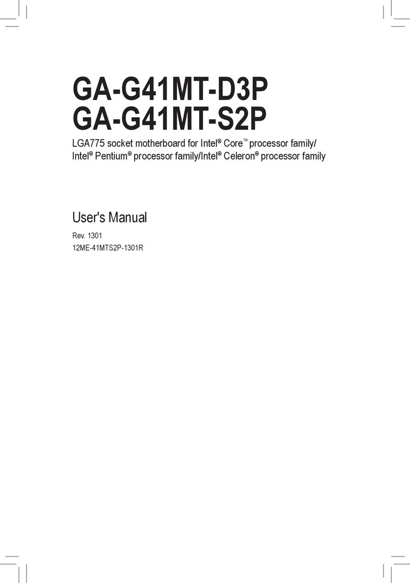 Gigabyte GA-G41MT-D3P user manual