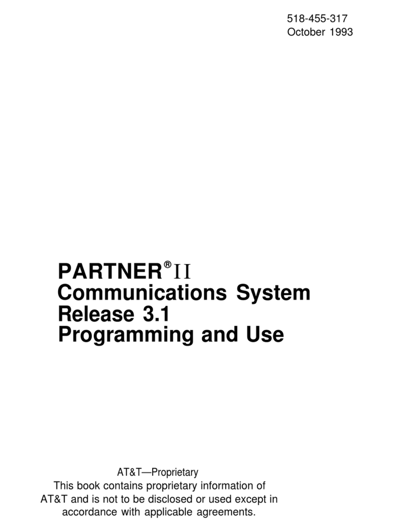 AT&T PARTNER II Release 3.1 Quick guide AT&T PARTNER II Release 3.1 Quick guide