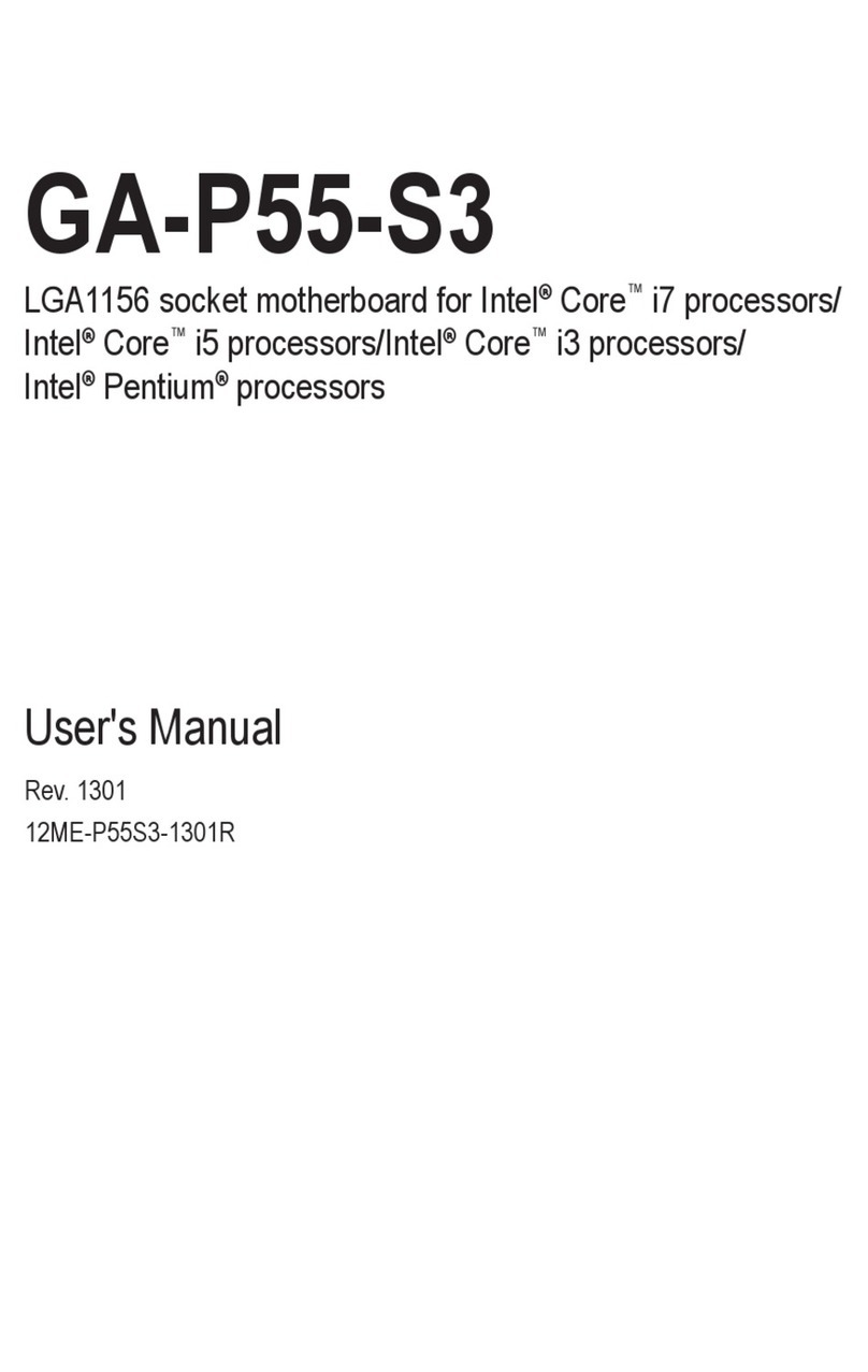 Gigabyte GA-P55-S3 User manual