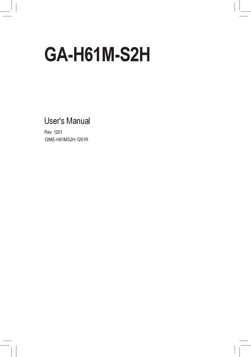 Gigabyte GA-H61M-S2H user manual