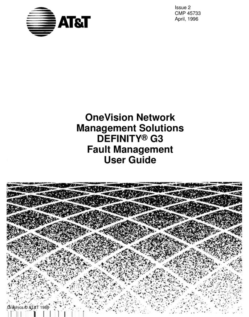 AT&T OneVision DEFINITY G3 Fault Management  and... User manual