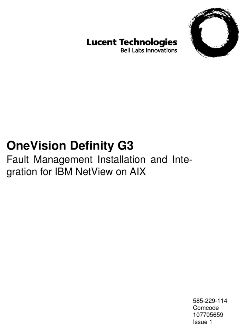 Lucent Technologies OneVision DEFINITY G3 Fault Management Quick setup guide