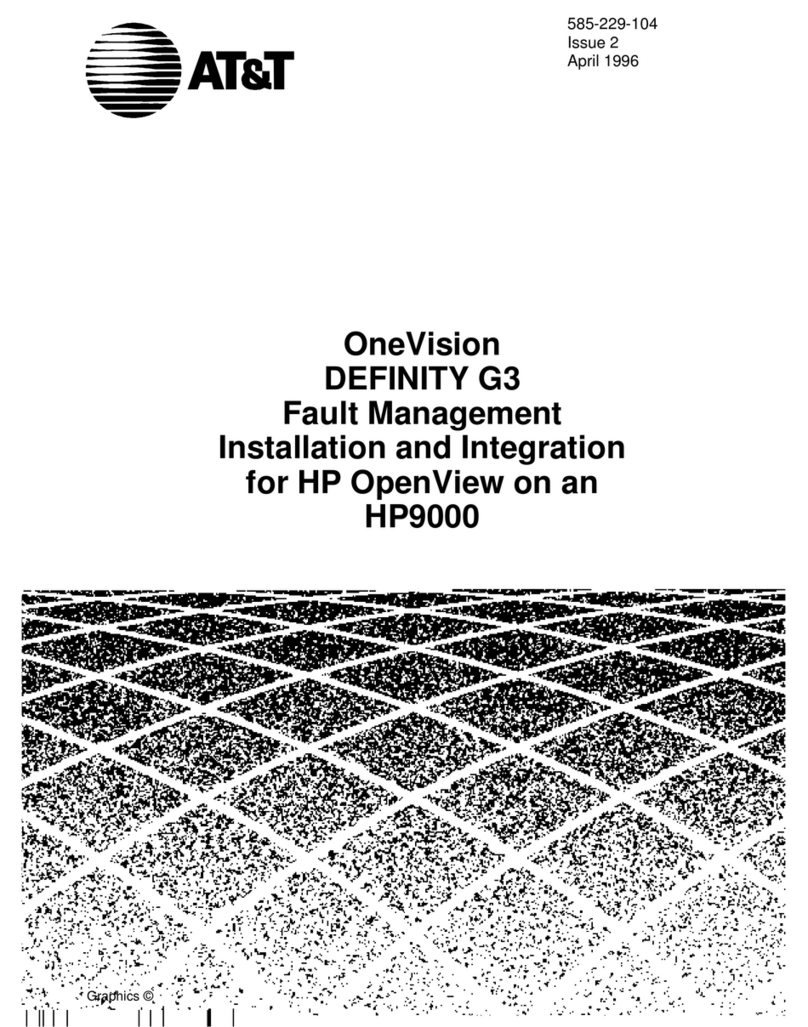 AT&T OneVision DEFINITY G3 Fault Management and... Installation and integration AT&T OneVision DEFINITY G3 Fault Management and... Installation and integration