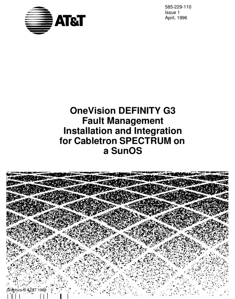 AT&T OneVision DEFINITY G3 Fault Management  and... Quick setup guide