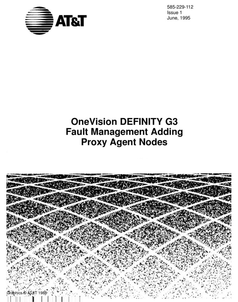 AT&T OneVision DEFINITY G3 Guide Installation and operation manual