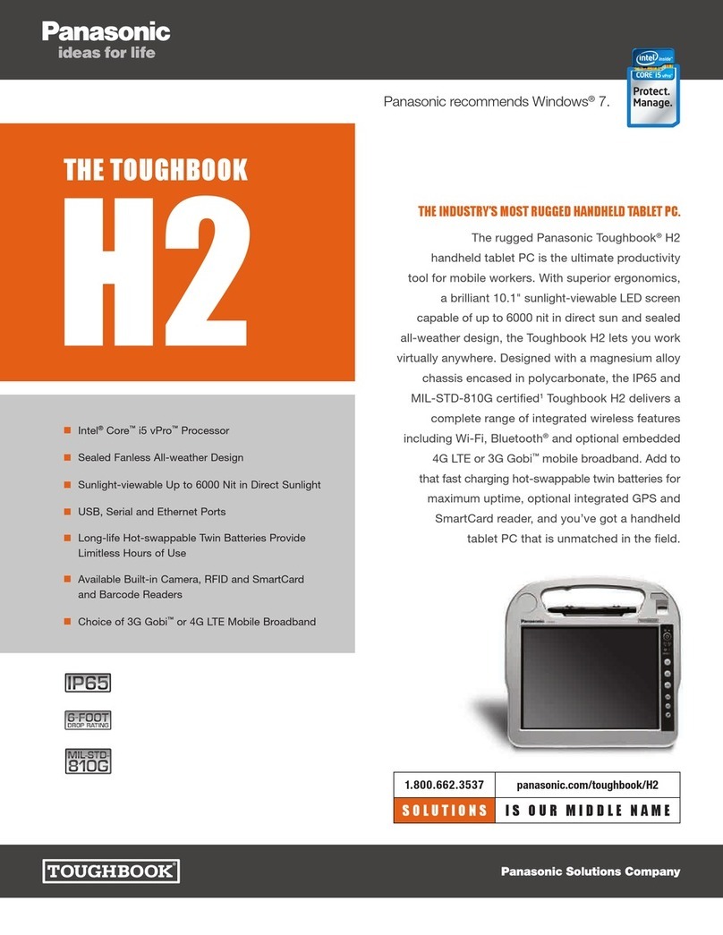 Panasonic Toughbook H2 User manual