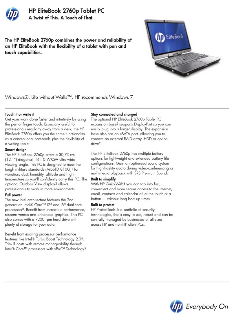 HP EliteBook 2760p brochure