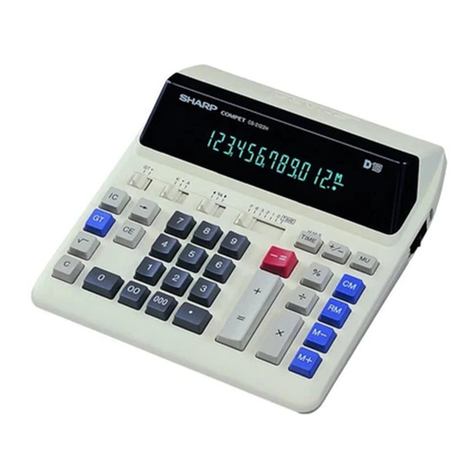 Sharp Compet CS-2122H User manual