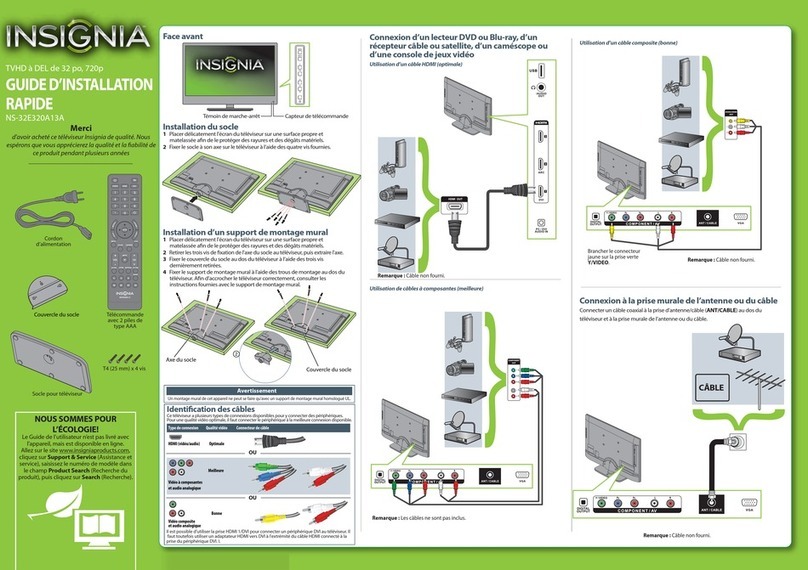 Insignia NS-32E320A13A Installation and operation manual